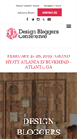 Mobile Screenshot of design-bloggers-conference.com